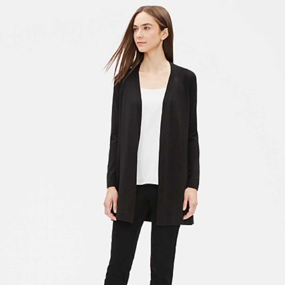 Eileen Fischer Black Cardigan